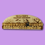Wooden Halloween Countdown Calendar for Festive Fun