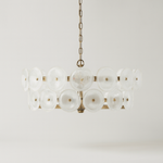 Layered Glass Chandelier — Soft, Welcoming Light
