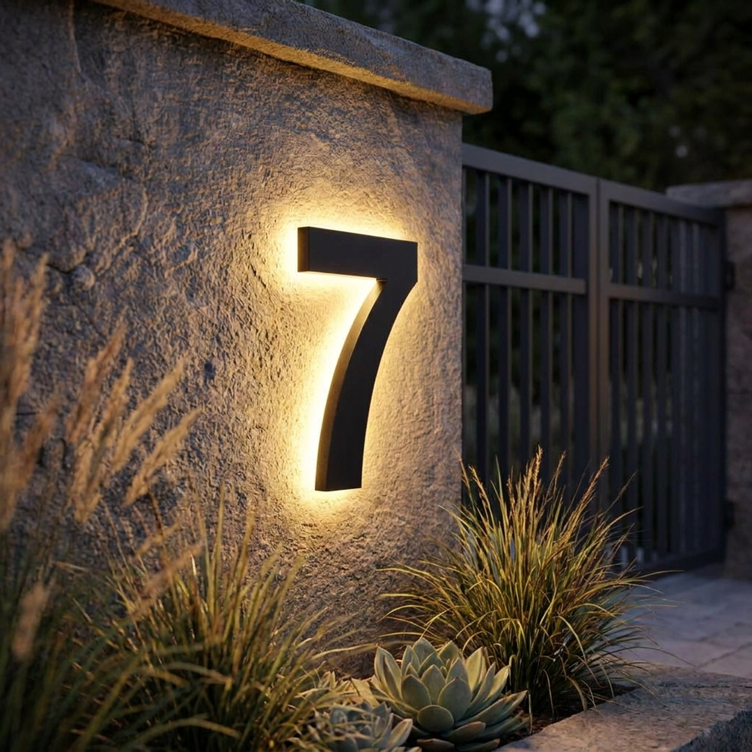 Personalized LED Address Numbers for Easy Visibility