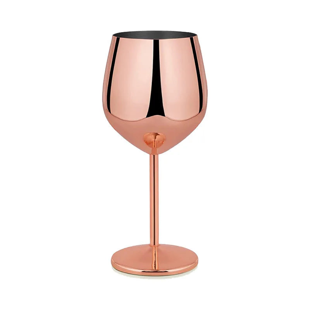 Insulated Steel Wine Goblet Keeps Drinks Chilled