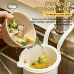 Sink-Edge Scrap Basket for Easier Cleanup
