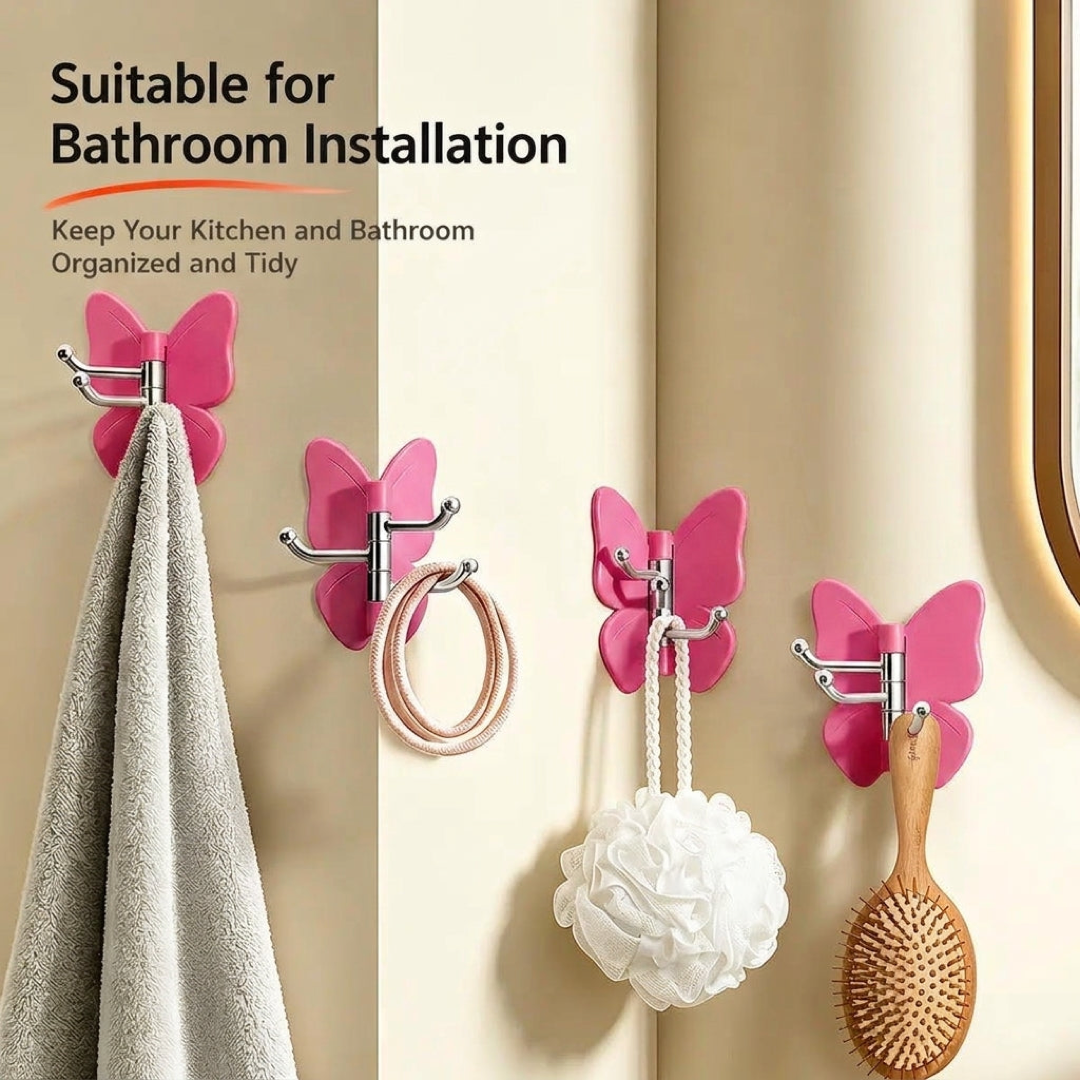 Butterfly Wall Hook for Flexible Corner Storage