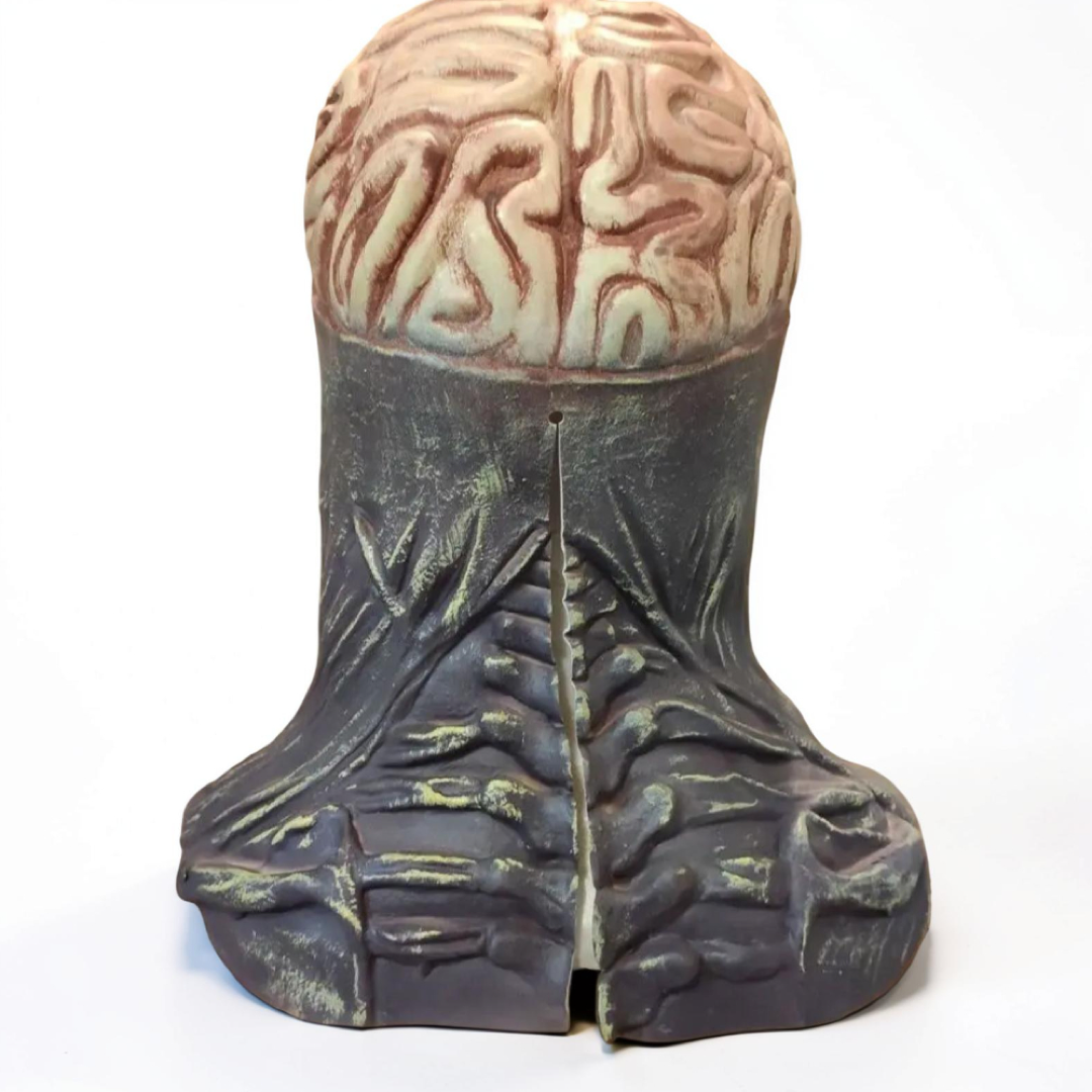 Exposed Brain Skull Mask for Instant Horror