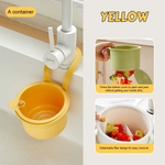 Sink-Edge Scrap Basket for Easier Cleanup