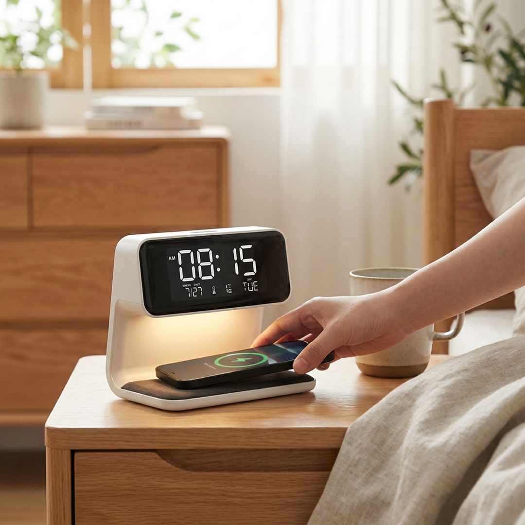 Dimmable LCD Alarm Clock – Easy Night Viewing