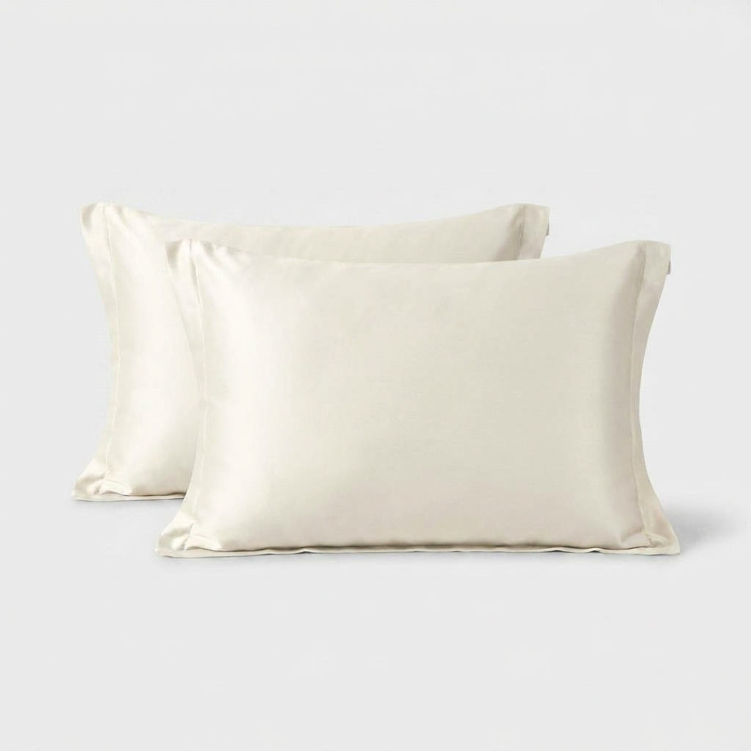 Silk-Satin Pillowcase Pair for Smoother Mornings