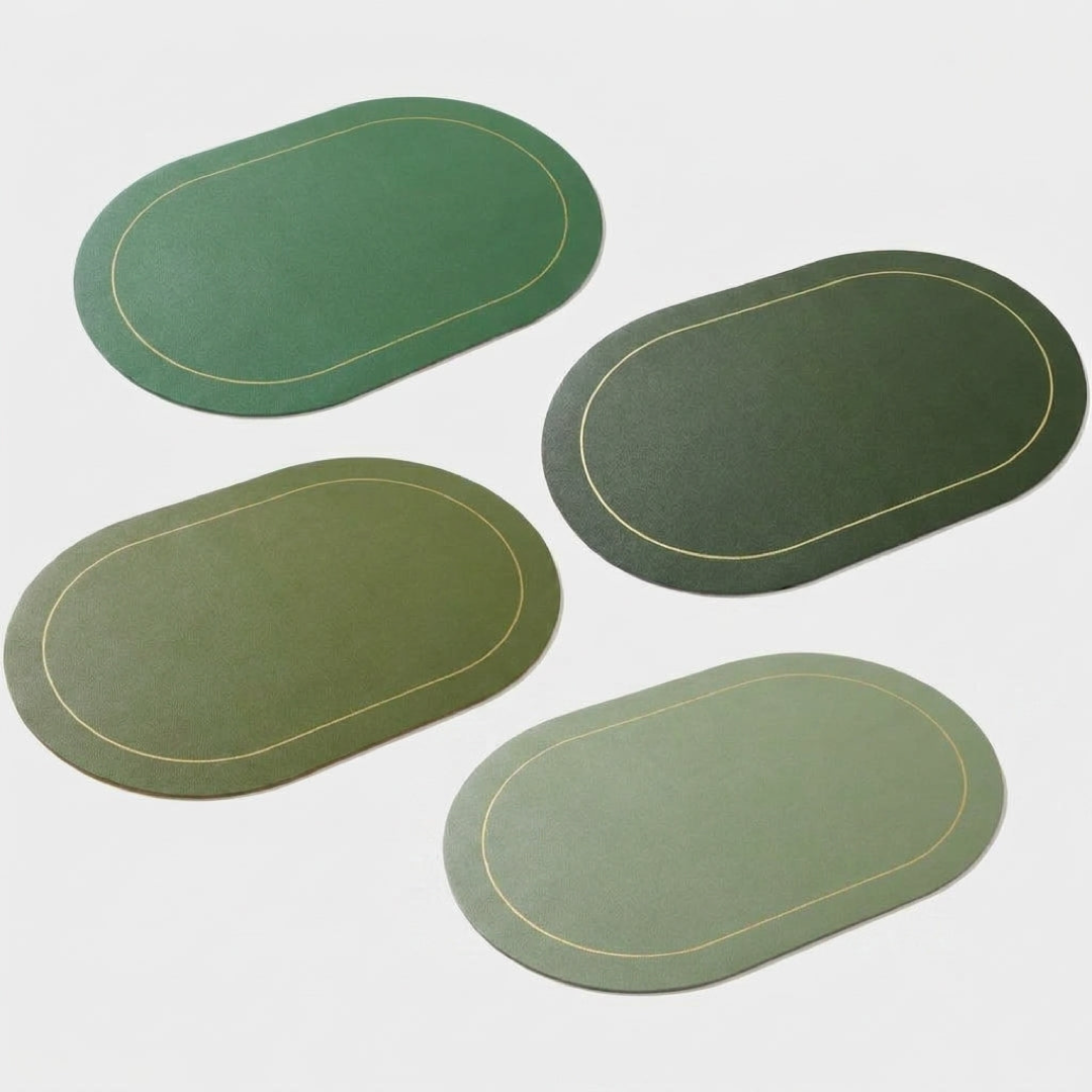 Faux Leather Placemats for Easy Table Protection