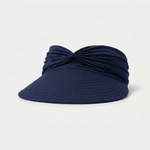 Ruched Travel Visor for Wide-Brim Sun Protection