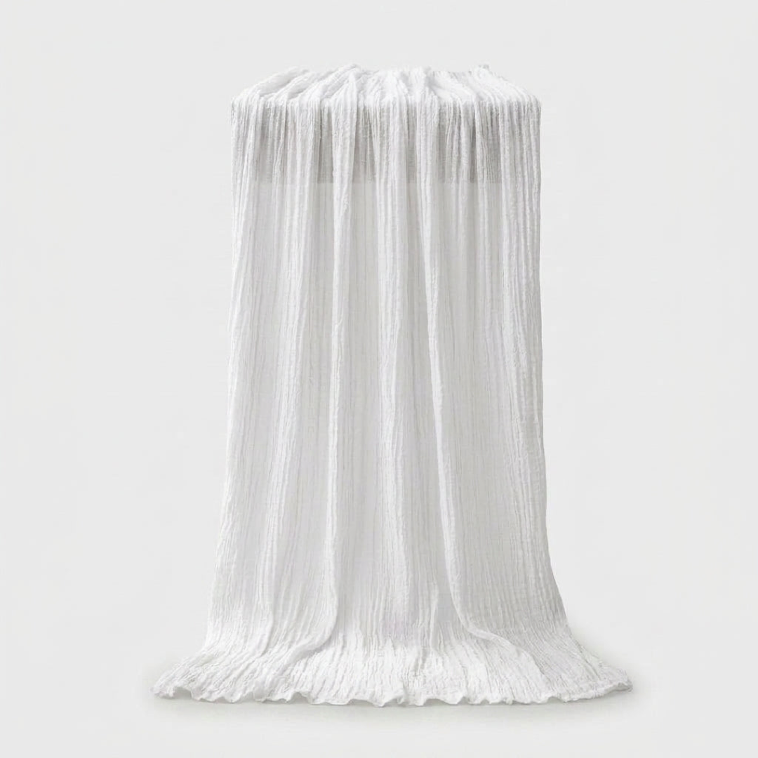 Flowing Gauze Table Runner for Effortless Elegance