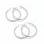 Diamond-Cut Hoop Earrings for Everyday Sparkle