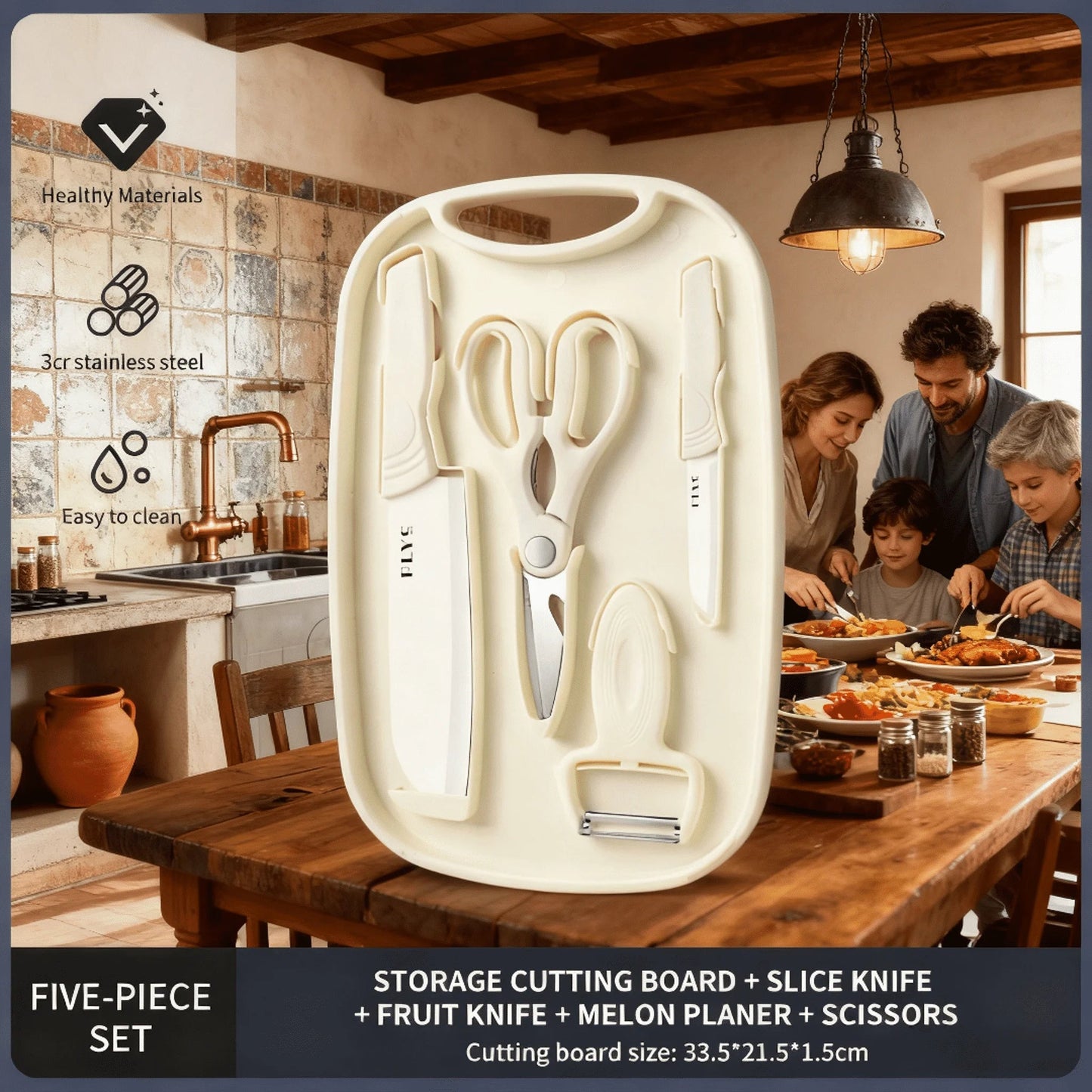 Kitchen Scissors Cutting Board For Easy Prep