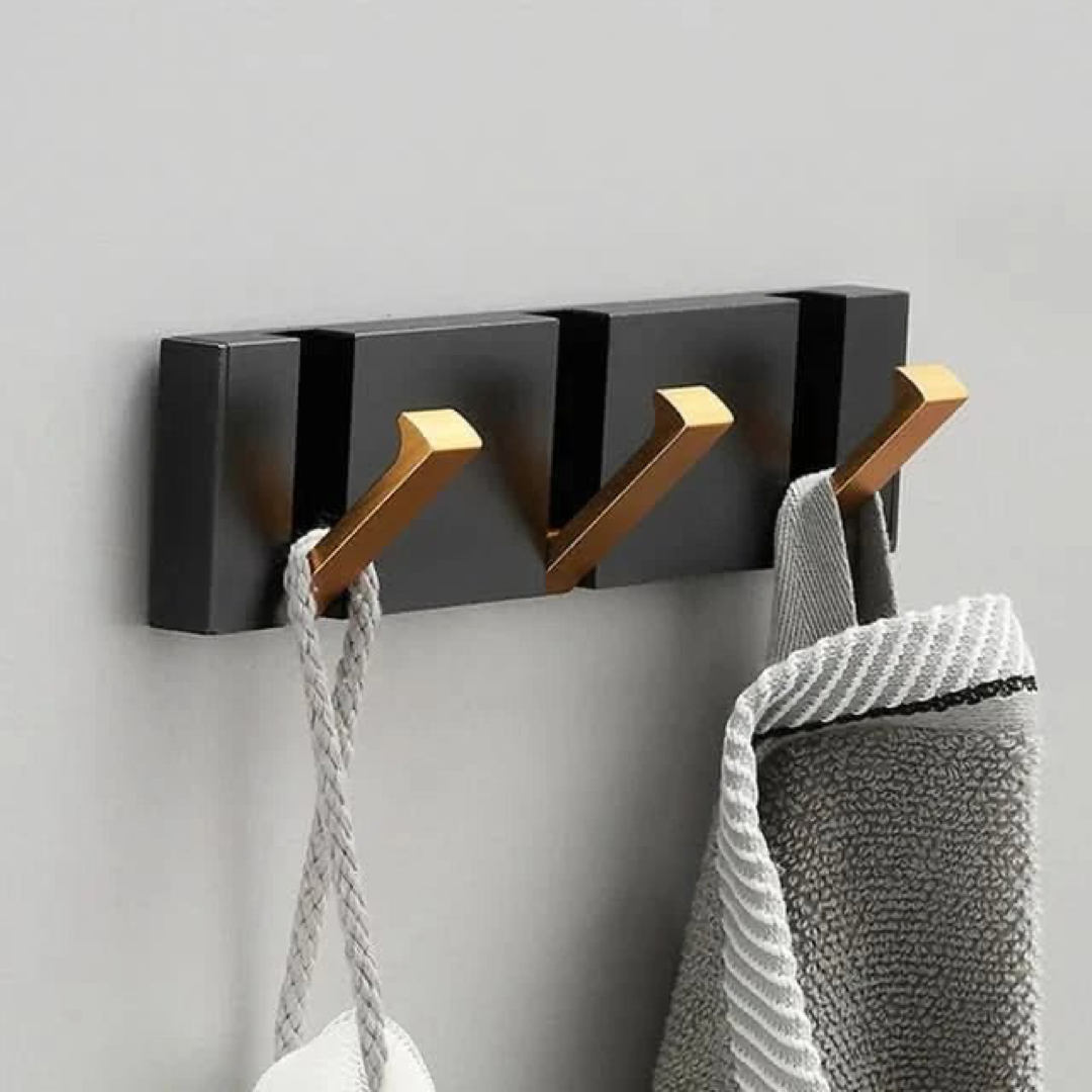 Flip-Down Wall Hook for Clutter-Free Storage