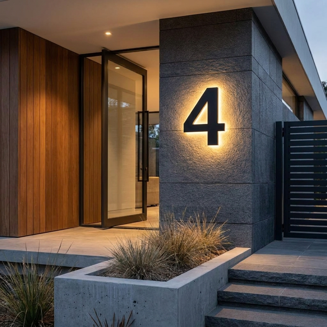Personalized LED Address Numbers for Easy Visibility