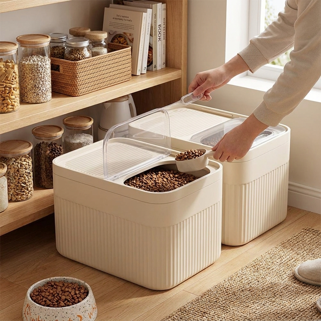 Airtight Pet Food Bin for Fresher Meals