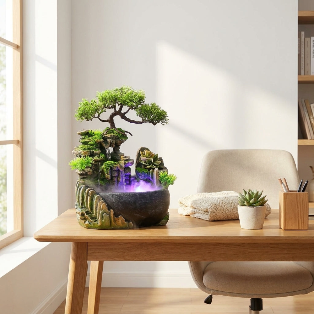 Tabletop Waterfall Fountain for Everyday Calm