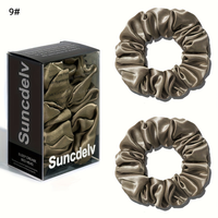 Pure Silk Scrunchie Pair for Crease-Free Hold
