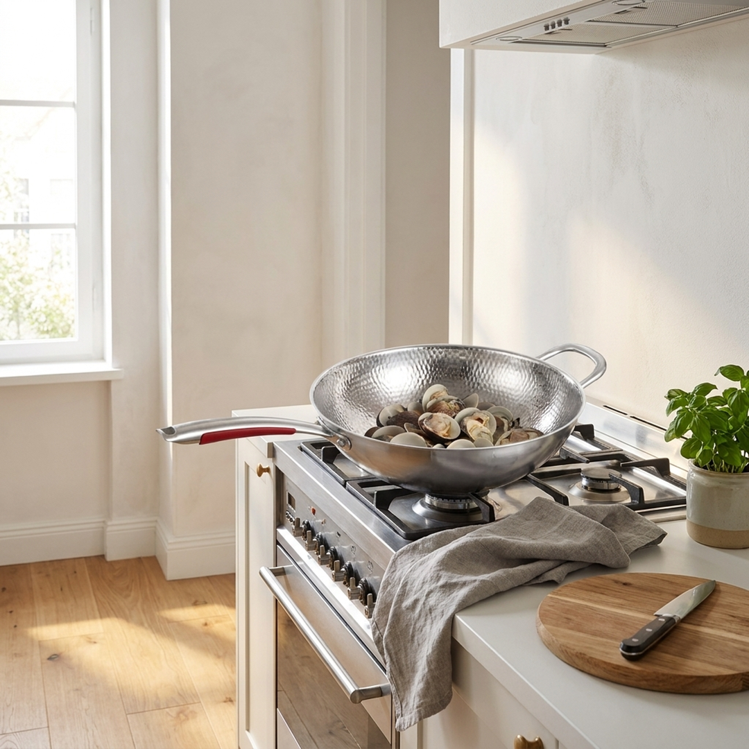 Stainless Steel Wok for Consistent Cooking