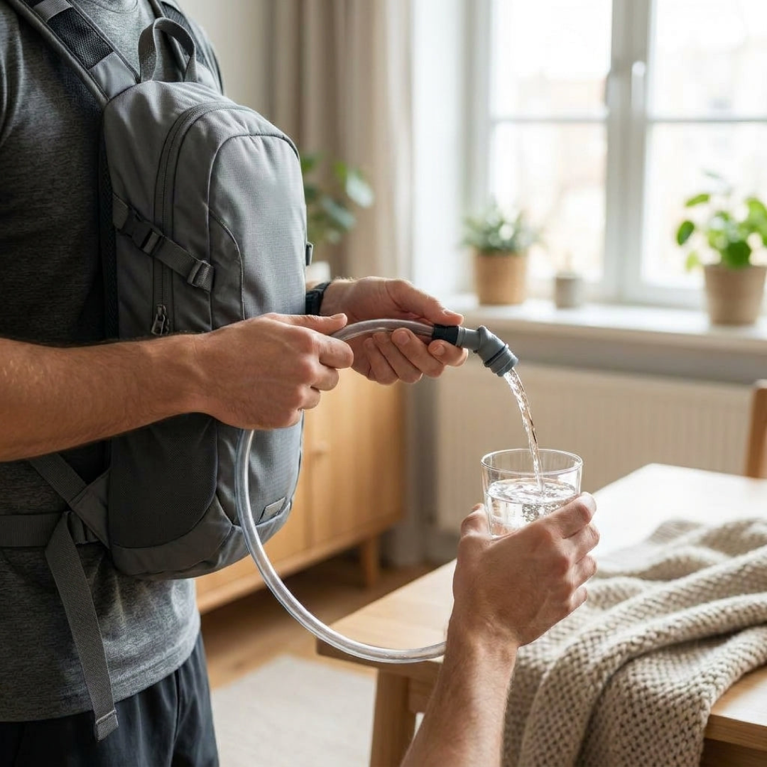 Trail Hydration Backpack for Hands-Free Sipping