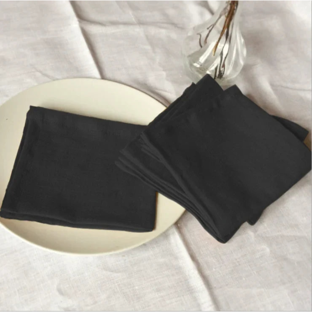 Flax Linen Napkin Set for Everyday Dining