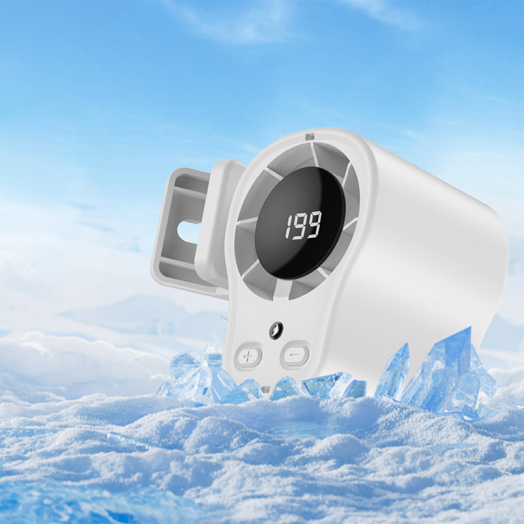 LED Personal Fan for Hands-Free Travel Cooling