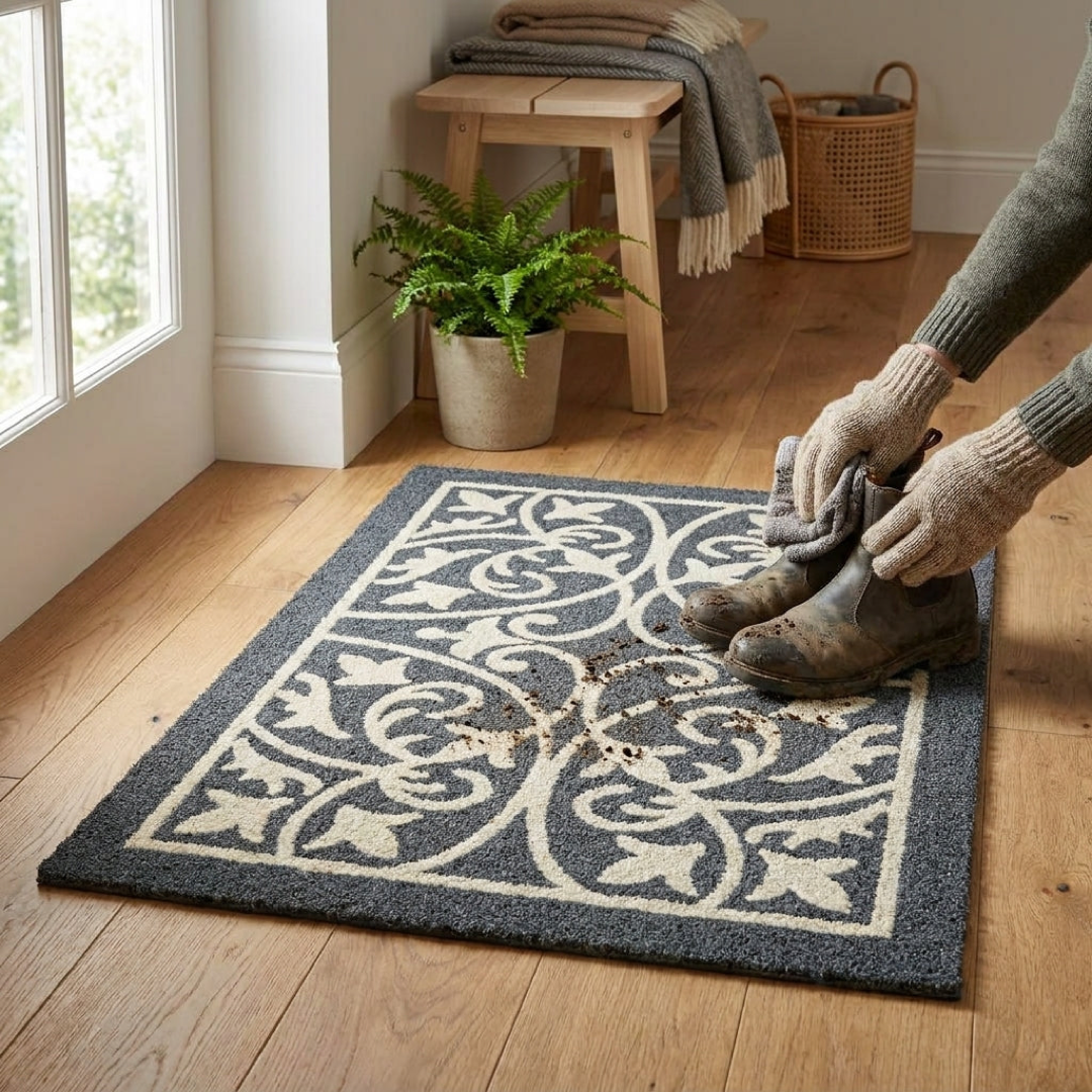Slim Entryway Rug for Cleaner Floors