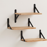 Solid Wood Floating Shelf for Clutter-Free Storage