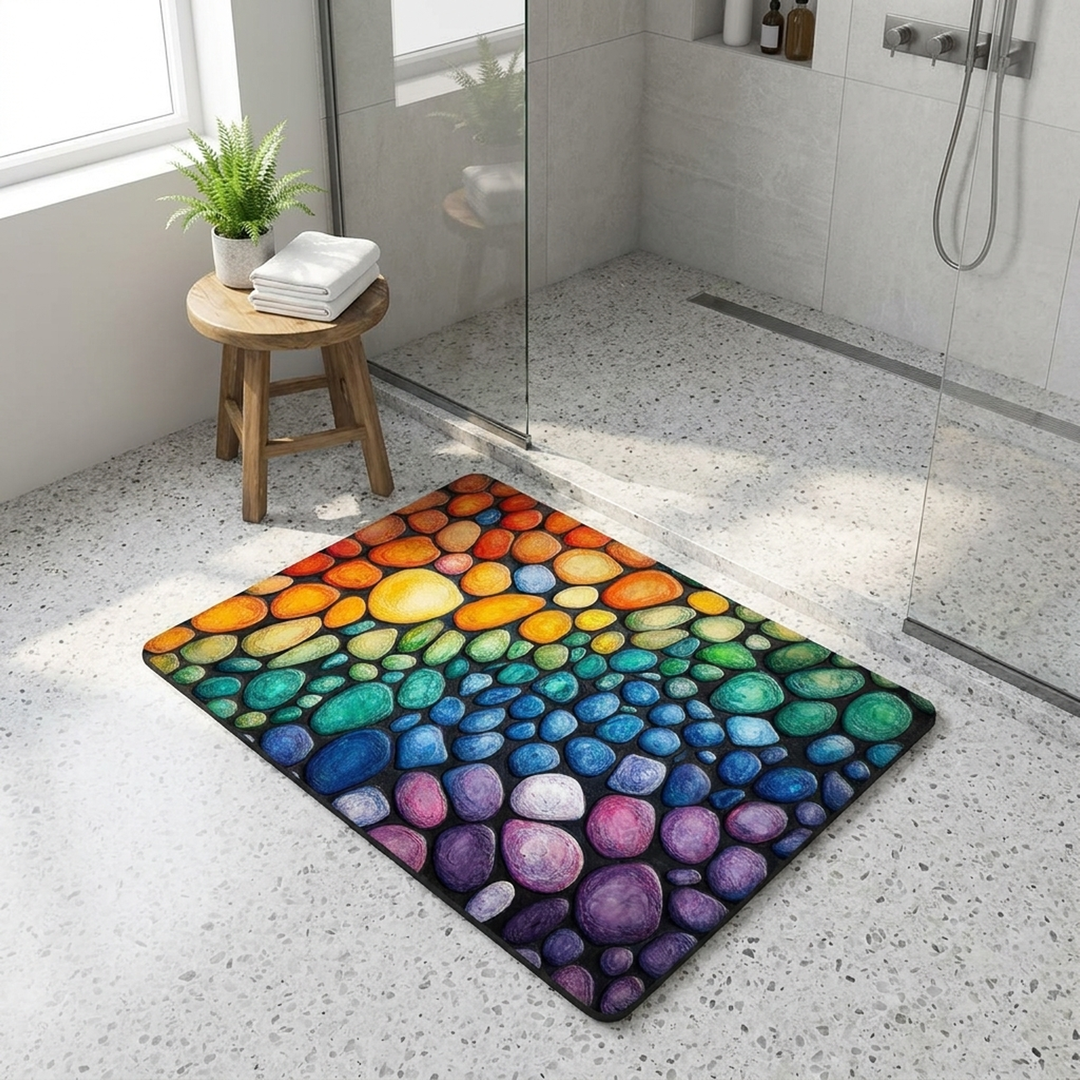 Mineral Bath Mat for Steady, Comfortable Steps