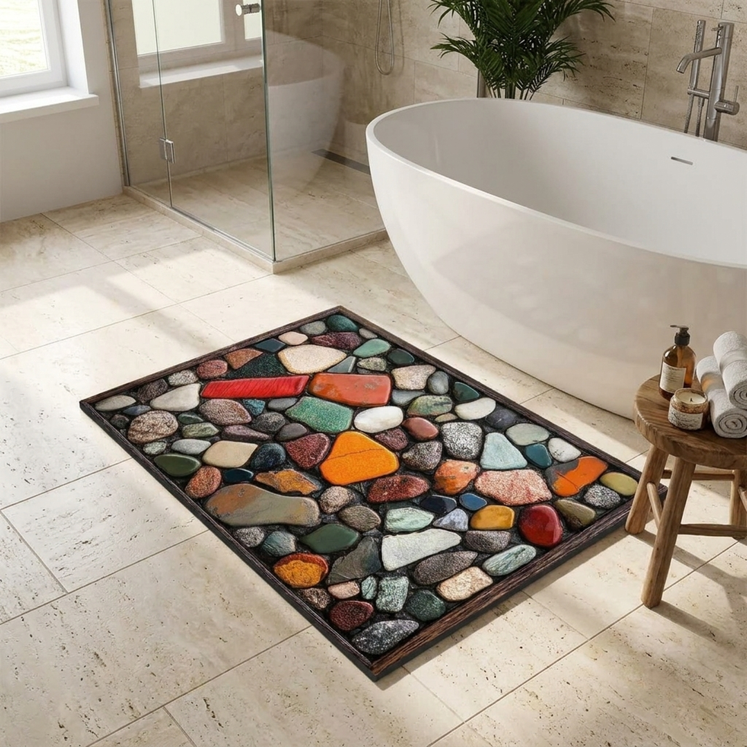 Mineral Bath Mat for Steady, Comfortable Steps