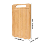 Reversible Bamboo Cutting Board for Hygienic Prep