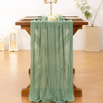 Lilac Gauze Table Runner for Effortless Elegance