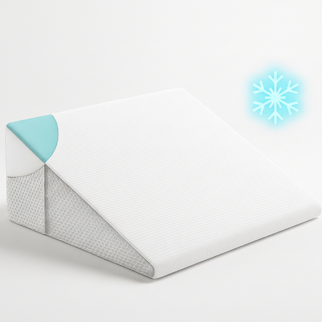 Angled Support Pillow for Bedtime Comfort