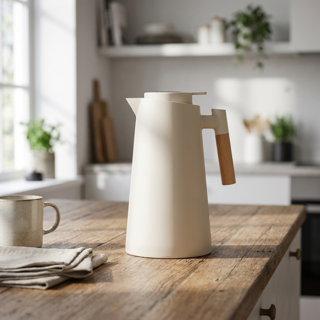 Temperature Display Thermos for Effortless Serving