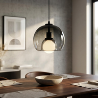 Sculptural Glass Pendant Light for a Warm Glow