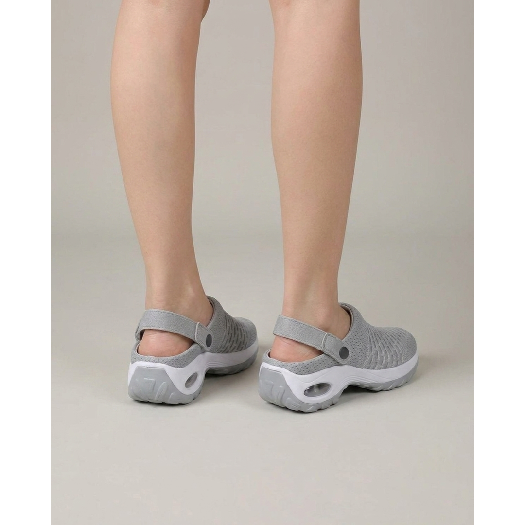 Air-Cushioned Mesh Clogs for Lasting Support