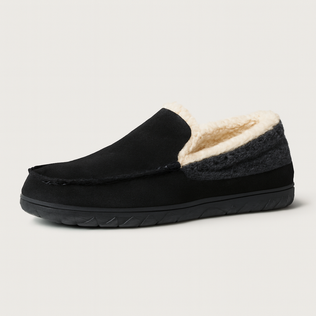 Men's Wool-Look Slip-Ons for Easy Warmth