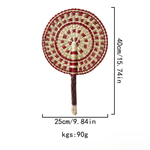 Handwoven Seagrass Fan for Warm Wall Texture