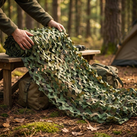 Camouflage Shelter Netting for Shade and Concealment