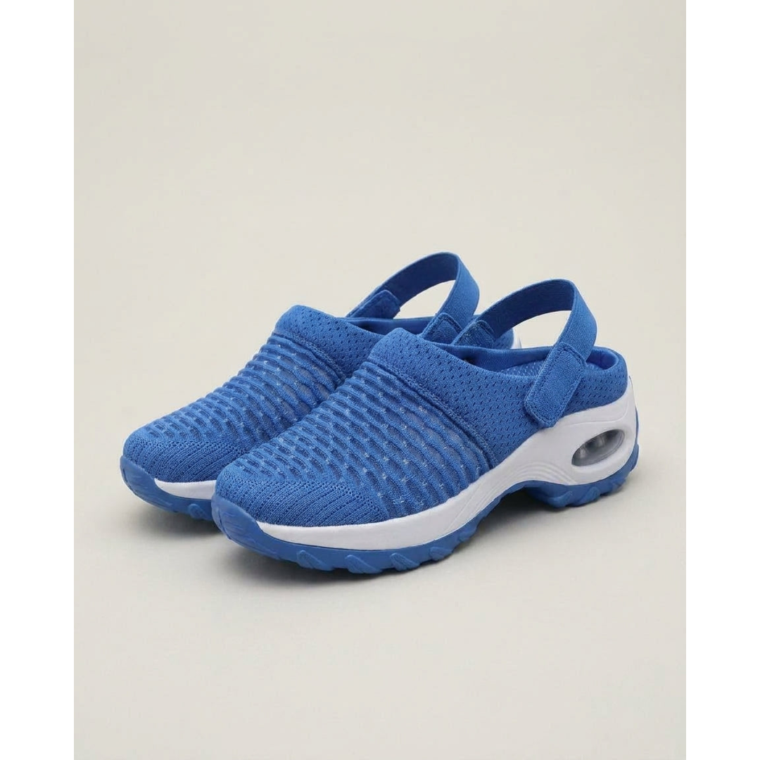 Air-Cushioned Mesh Clogs for All-Day Support