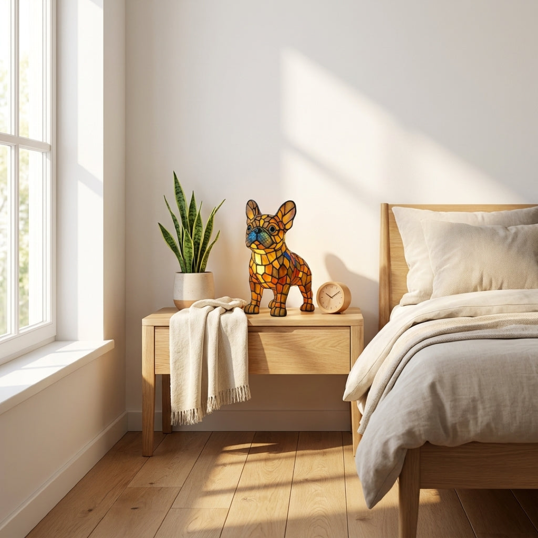 Mosaic Animal Lamp for a Cozy Glow