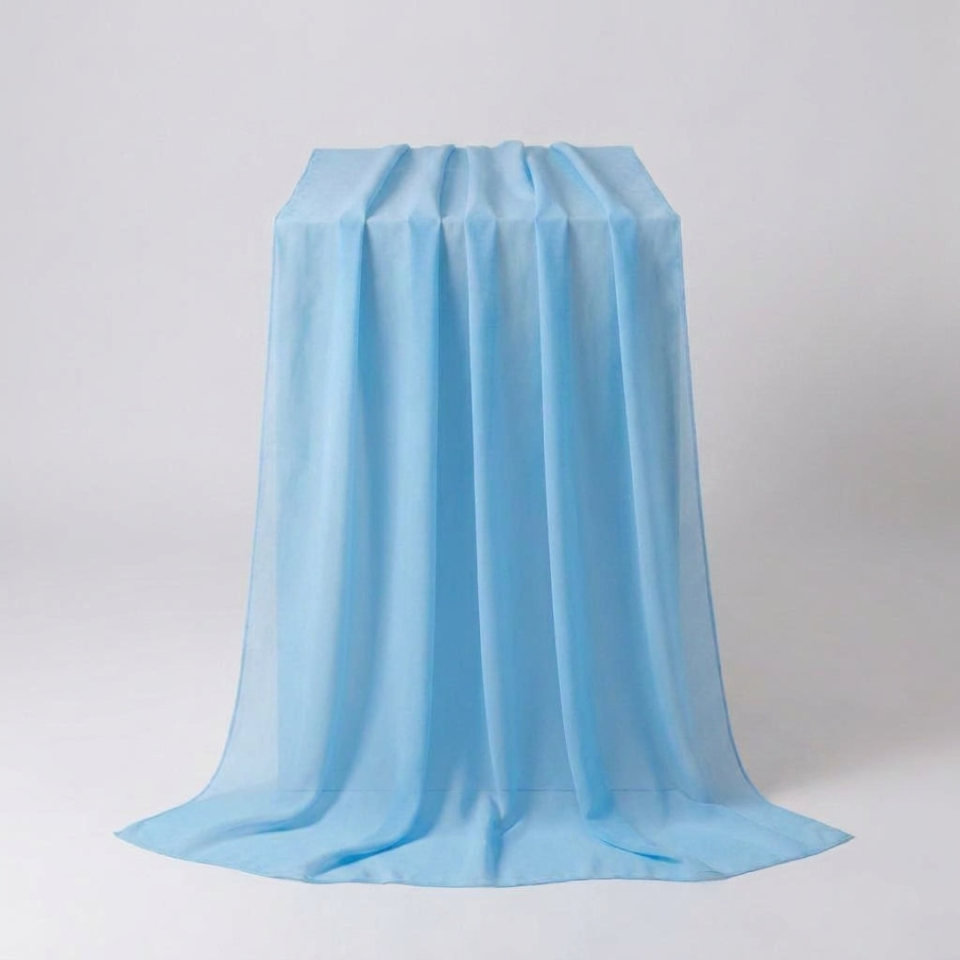 Sheer Chiffon Table Runner for Effortless Elegance