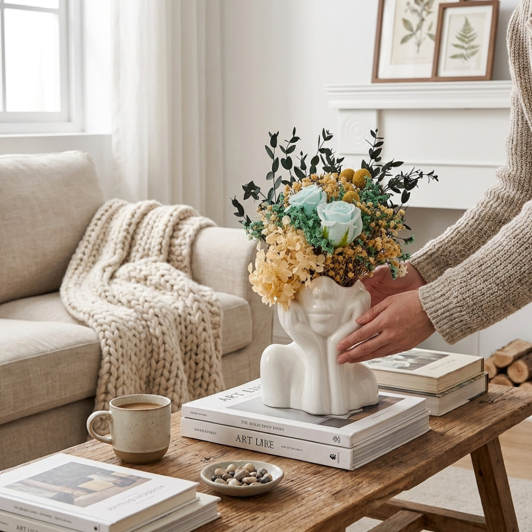 Sculptural Ceramic Vase for Stable Displays