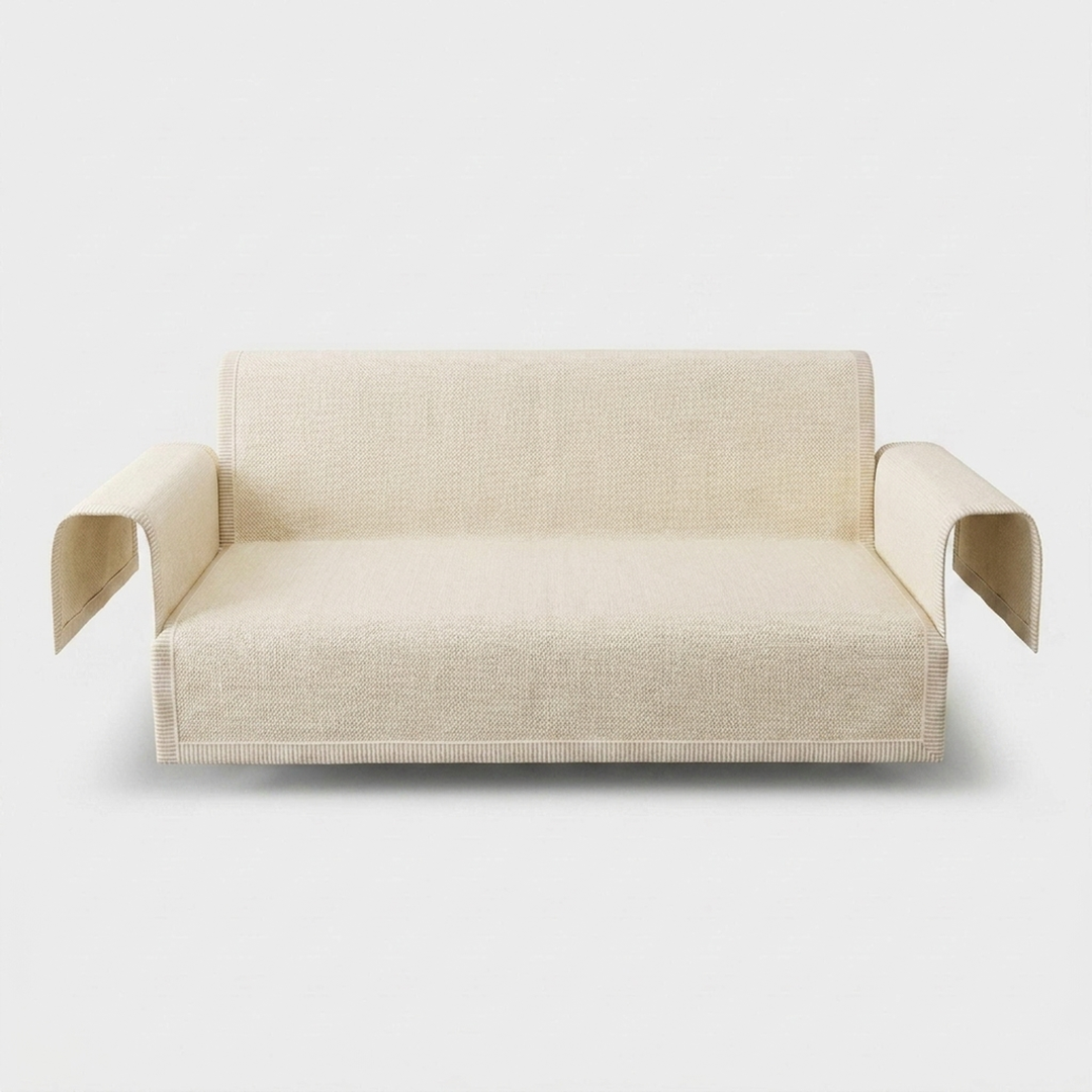 Cotton-Linen Sofa Cover That Stays Neat
