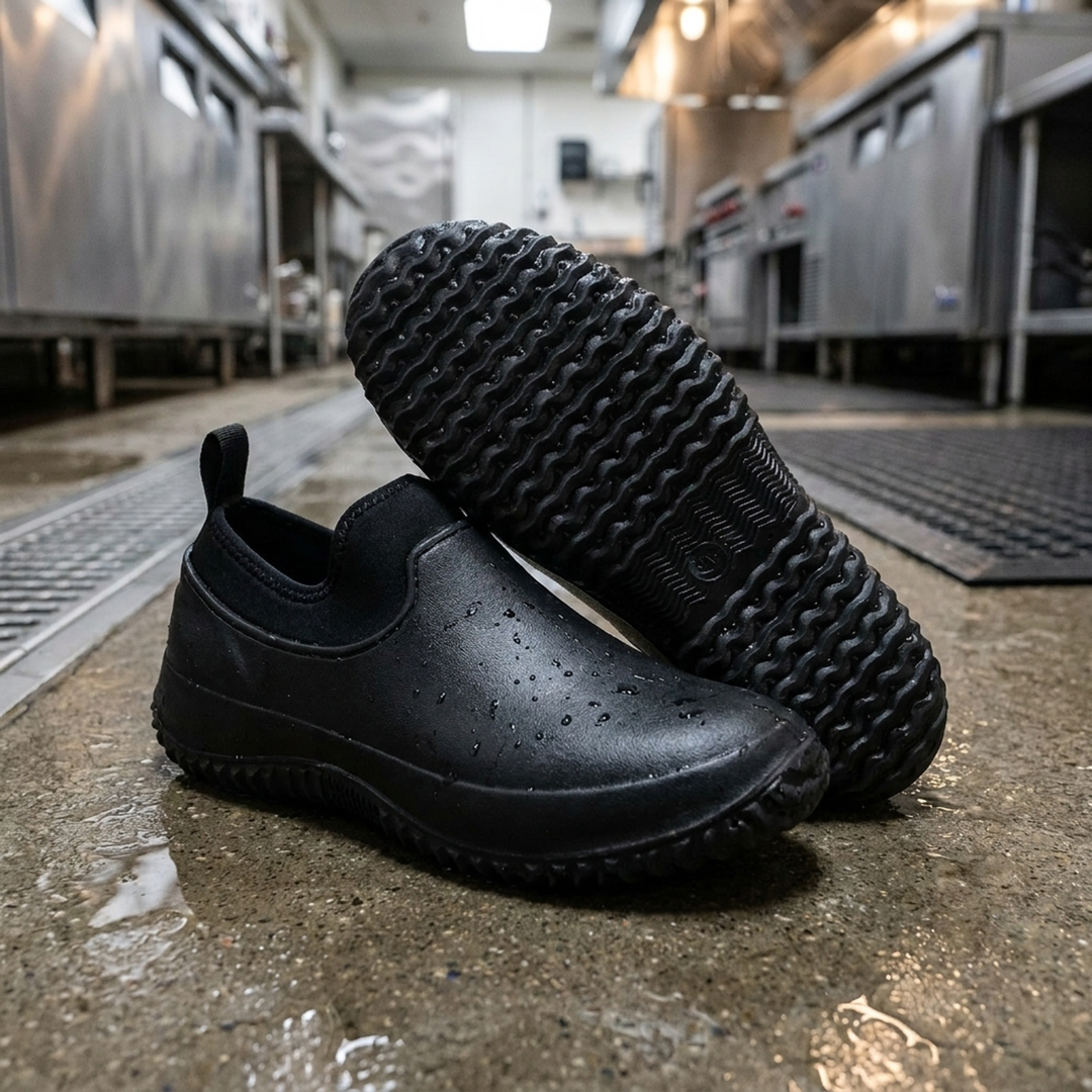 All-Weather Work Shoes With Steady Traction