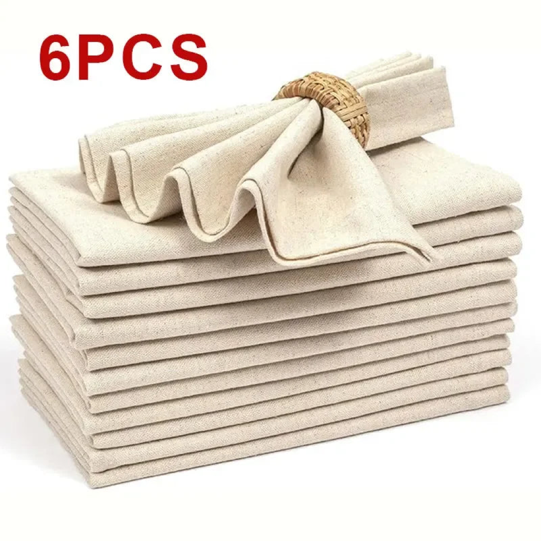 Reusable Linen-Blend Napkins for Elegant Dining