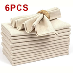 Reusable Linen-Blend Napkins for Elegant Dining