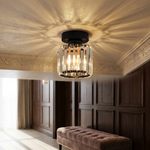 Crystal Ceiling Light – Open, Elegant Illumination