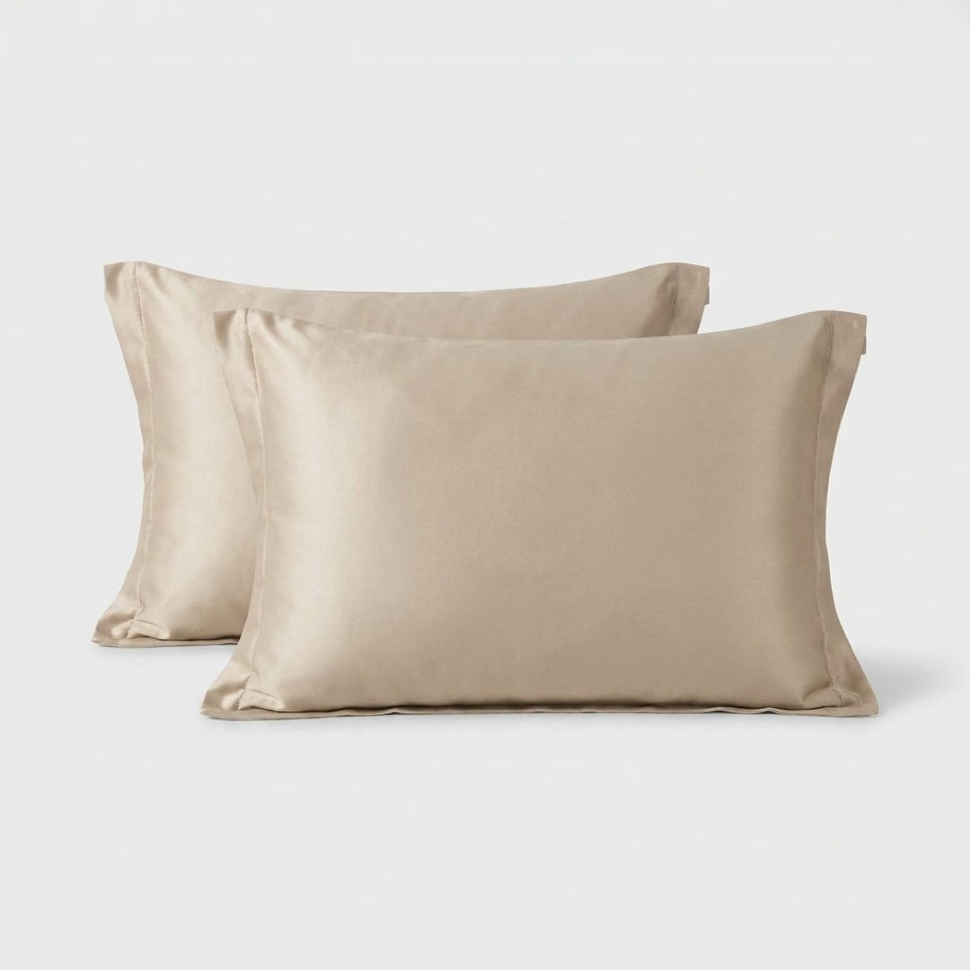 Silk-Satin Pillowcase Pair for Smoother Mornings