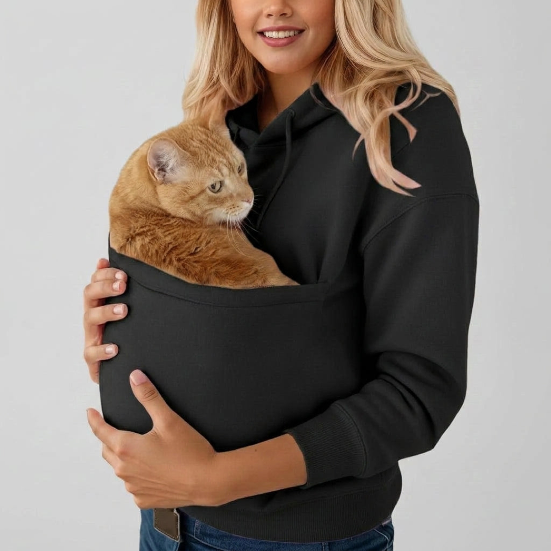 Pet Pocket Hoodie for Hands-Free Cuddles