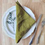 Flax Linen Napkin Set for Everyday Dining