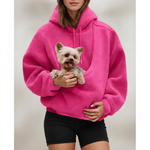 Cozy Pouch Hoodie for Hands-Free Pet Carrying